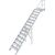 TREPPE MIT PLATTFORM (LEICHTMETALL), 14 STUFEN 1,0 M, 45°