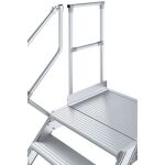 TREPPE MIT PLATTFORM (LEICHTMETALL), 4 STUFEN 0,6 M, 60°
