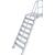 TREPPE MIT PLATTFORM (LEICHTMETALL), 8 STUFEN 0,6 M, 60°