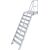 TREPPE MIT PLATTFORM (LEICHTMETALL), 9 STUFEN 0,6 M, 60°