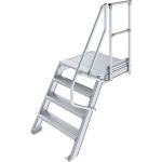 TREPPE MIT PLATTFORM (LEICHTMETALL), 4 STUFEN 0,8 M, 60°