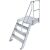 TREPPE MIT PLATTFORM (LEICHTMETALL), 4 STUFEN 0,8 M, 60°