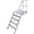 TREPPE MIT PLATTFORM (LEICHTMETALL), 5 STUFEN 0,8 M, 60°