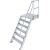 TREPPE MIT PLATTFORM (LEICHTMETALL), 6 STUFEN 0,8 M, 60°