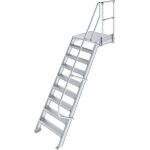 TREPPE MIT PLATTFORM (LEICHTMETALL), 9 STUFEN 0,8 M, 60°