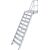TREPPE MIT PLATTFORM (LEICHTMETALL), 10 STUFEN 0,8 M, 60°