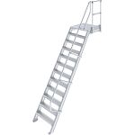 TREPPE MIT PLATTFORM (LEICHTMETALL), 12 STUFEN 0,8 M,...