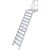 TREPPE MIT PLATTFORM (LEICHTMETALL), 12 STUFEN 0,8 M, 60°