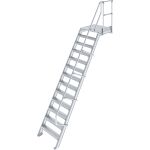 TREPPE MIT PLATTFORM (LEICHTMETALL), 13 STUFEN 0,8 M,...