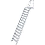 TREPPE MIT PLATTFORM (LEICHTMETALL), 15 STUFEN 0,8 M,...