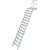 TREPPE MIT PLATTFORM (LEICHTMETALL), 15 STUFEN 0,8 M, 60°