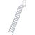 TREPPE MIT PLATTFORM (LEICHTMETALL), 16 STUFEN 0,8 M, 60°