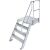 TREPPE MIT PLATTFORM (LEICHTMETALL), 4 STUFEN 1,0 M, 60°
