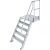 TREPPE MIT PLATTFORM (LEICHTMETALL), 5 STUFEN 1,0 M, 60°