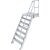 TREPPE MIT PLATTFORM (LEICHTMETALL), 7 STUFEN 1,0 M, 60°