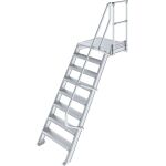 TREPPE MIT PLATTFORM (LEICHTMETALL), 8 STUFEN 1,0 M, 60°