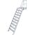 TREPPE MIT PLATTFORM (LEICHTMETALL), 10 STUFEN 1,0 M, 60°