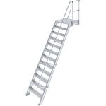 TREPPE MIT PLATTFORM (LEICHTMETALL), 12 STUFEN 1,0 M,...