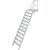 TREPPE MIT PLATTFORM (LEICHTMETALL), 12 STUFEN 1,0 M, 60°