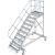 TREPPE MIT PLATTFORM, FAHBAHR (LEICHTMETALL), 10 STUFEN 0,6 M, 45°