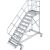 TREPPE MIT PLATTFORM, FAHBAHR (LEICHTMETALL), 10 STUFEN 0,8 M, 45°