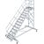 TREPPE MIT PLATTFORM, FAHBAHR (LEICHTMETALL), 13 STUFEN 0,8 M, 45°
