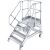 TREPPE MIT PLATTFORM, FAHBAHR (LEICHTMETALL), 4 STUFEN 1,0 M, 45°