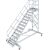 TREPPE MIT PLATTFORM, FAHBAHR (LEICHTMETALL), 13 STUFEN 1,0 M, 45°