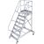 TREPPE MIT PLATTFORM, FAHBAHR (LEICHTMETALL), 8 STUFEN 0,6 M, 60°