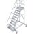TREPPE MIT PLATTFORM, FAHBAHR (LEICHTMETALL), 10 STUFEN 0,8 M, 60°