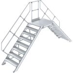 ÜBERSTIEG, STATIONÄR (LEICHTMETALL) 2x8 STUFEN...