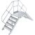 ÜBERSTIEG, STATIONÄR (LEICHTMETALL) 2x5 STUFEN 0,8 M, 45°
