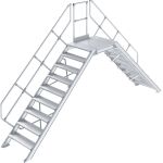 ÜBERSTIEG, STATIONÄR (LEICHTMETALL) 2x9 STUFEN...