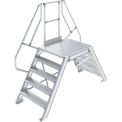 ÜBERSTIEG, STATIONÄR (LEICHTMETALL) 2x5 STUFEN 0,6 M, 60°