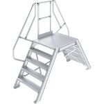 ÜBERSTIEG, STATIONÄR (LEICHTMETALL) 2x5 STUFEN...