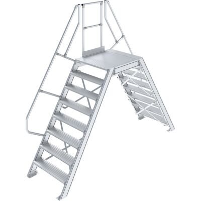ÜBERSTIEG, STATIONÄR (LEICHTMETALL) 2x8 STUFEN 0,6 M, 60°