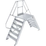 ÜBERSTIEG, STATIONÄR (LEICHTMETALL) 2x6 STUFEN...