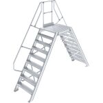 ÜBERSTIEG, STATIONÄR (LEICHTMETALL) 2x9 STUFEN...