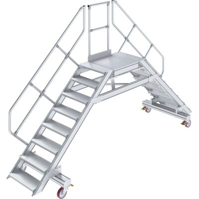 ÜBERSTIEG, FAHRBAR (LEICHTMETALL) 2x8 STUFEN 0,6 M, 45°