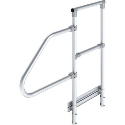 HANDLAUF MIT GELÄNDER FÜR 2 STUFEN