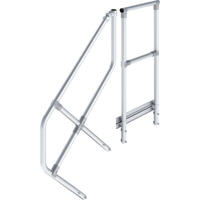 HANDLAUF MIT GELÄNDER FÜR 3 STUFEN