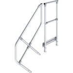 HANDLAUF MIT GELÄNDER FÜR 3 STUFEN