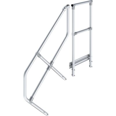 HANDLAUF MIT GELÄNDER FÜR 4 STUFEN