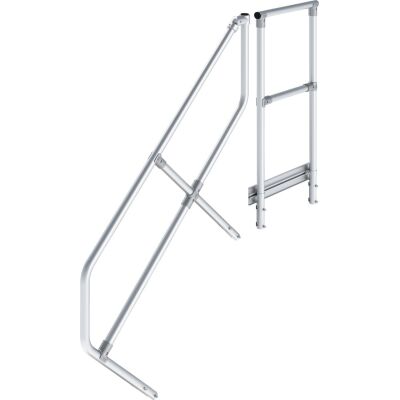 HANDLAUF MIT GELÄNDER FÜR 5 STUFEN