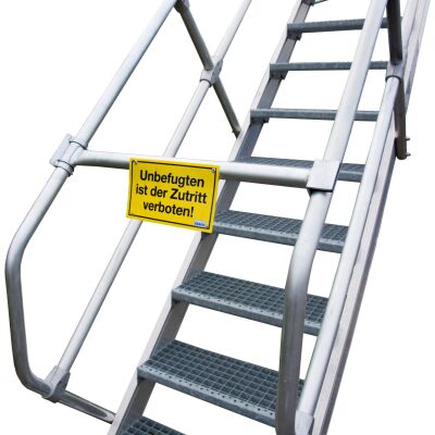 STABILO EISFREIGERÜST-SYSTEM SCHRANKEN-SET MIT WARNTAFEL