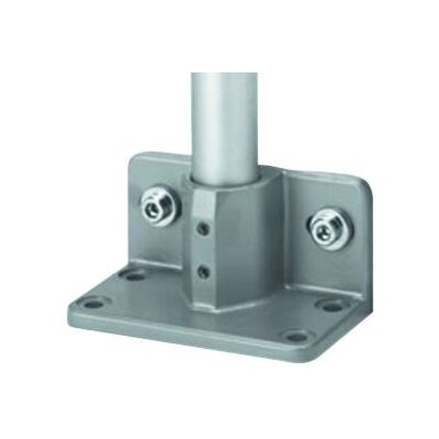 BODENLAGER FÜR FUSSLEISTE, AUSFÜHRUNG VERSCHRAUBUNG, EDELSTAHL V2A Ø 40 MM