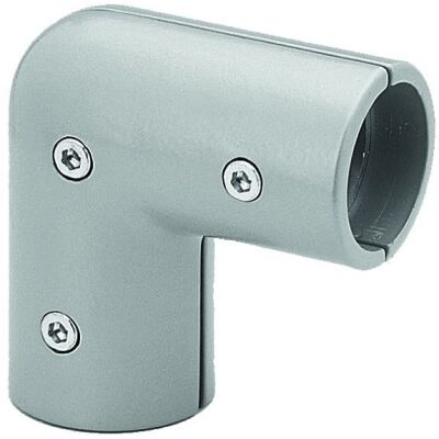 WINKEL-VERBINDER 90°, AUSFÜHRUNG VERSCHRAUBUNG, EDELSTAHL V2A, Ø 40 MM