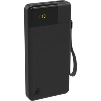 Aqiila POWERBIRD B20, Powerbank 20W, 20.000 mAh, USB-C, USB-A, für 3 Geräte parallel, schwarz