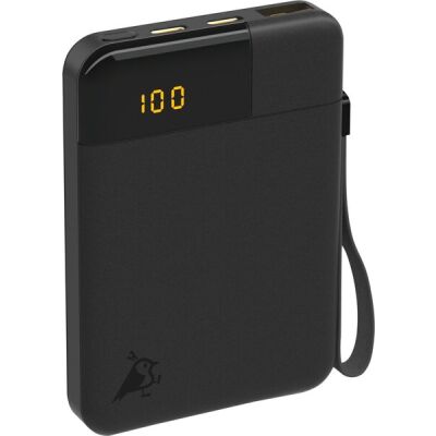 Aqiila POWERBIRD B5, Powerbank 12W, 5.000 mAh, USB-C, USB-A, für 3 Geräte parallel, schwarz