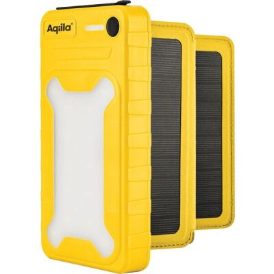 Aqiila POWERBIRD BS10, Solar Powerbank 20W, 10.000 mAh, USB-C zu USB-A, integriertes Licht, wasserdicht, staubdicht